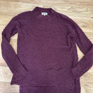 Boutique Listicle Burgundy Sweater L Large